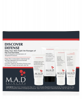 M.A.D skincare  Environmental  Discovery Kit Дорожный набор препаратов для восстановления и защиты кожи : 1.Mega Rich Cleansing Gel-60 мл; 2.Wrinkle Repellent Serum- 14,7 мл; 3.Daytime Defense Moisturizer-28,4 мл; 4.On-Guard Tinted sunscreen SPF 30-28,4 м