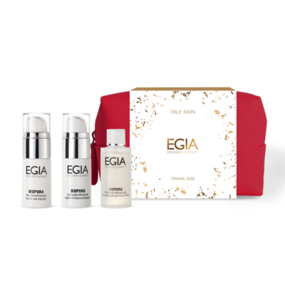 EGIA Подарочный набор OILY в красной косметичке